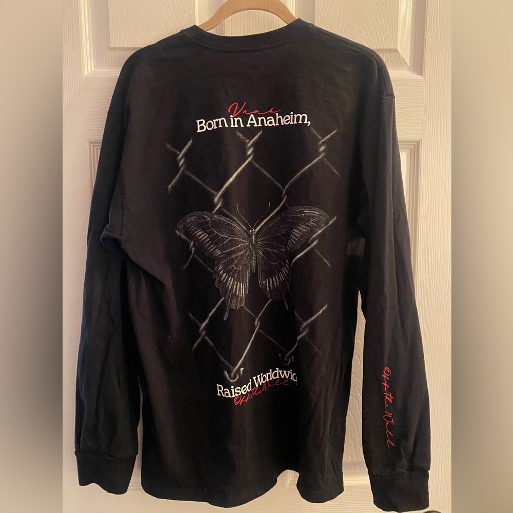 Born in Anaheim Vans Black Long Sleeved Shirt